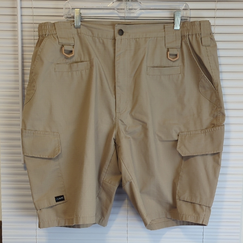 LAPG Operator Tactical Shorts Men’s 42 Tan Ripstop Cargo Utility Work Shorts EDC